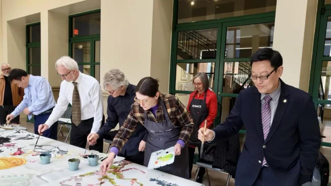 中美艺术家艾比林格雷斯博物馆联袂创作艺术作品