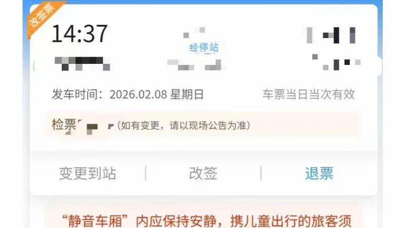 春运带孩子被分静音车厢？官方称系随机分配，提醒注意标识