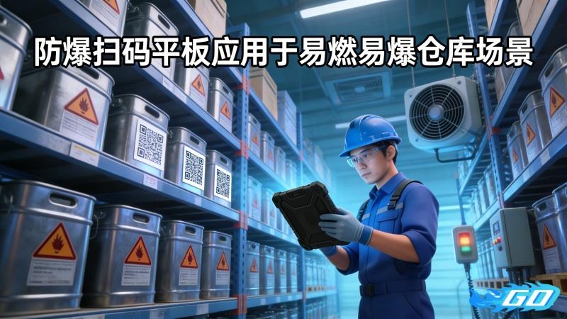 防爆扫码平板应用于易燃易爆仓库场景