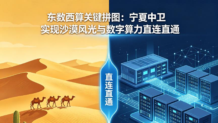 东数西算关键拼图：宁夏中卫实现沙漠风光与数字算力的直连直通