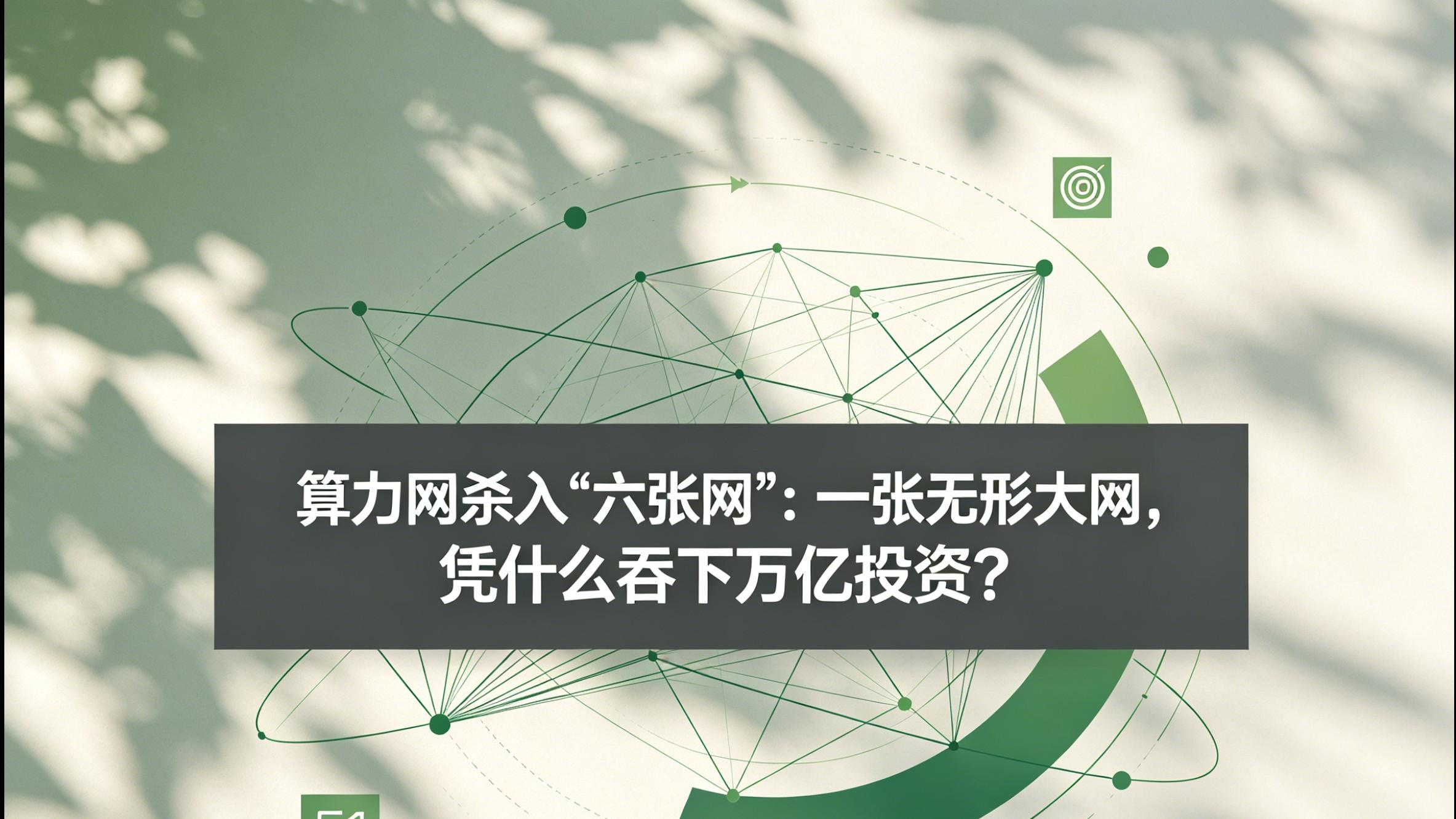 算力网杀入"六张网"，凭什么吞下万亿投资？