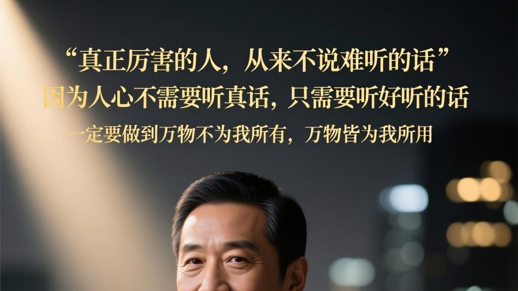 一段很有道理的话：不论跟谁来往，都别轻视对方也别过分紧张。