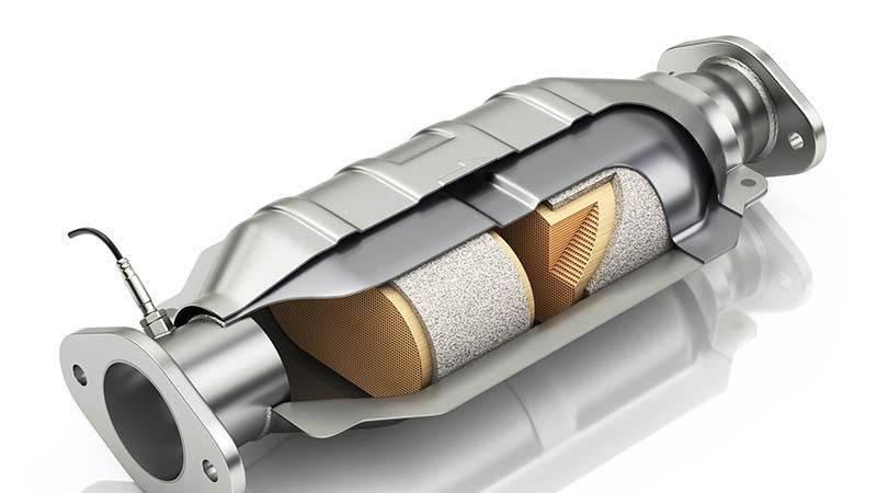 汽车部件：三元催化器