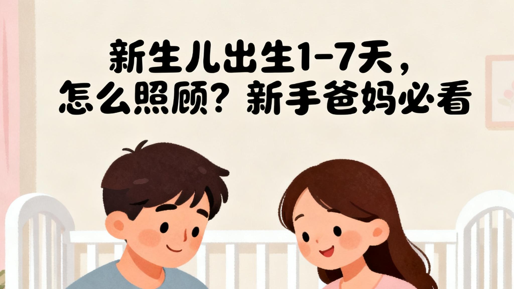 新生儿出生1-7天，怎么照顾？新手爸妈必看