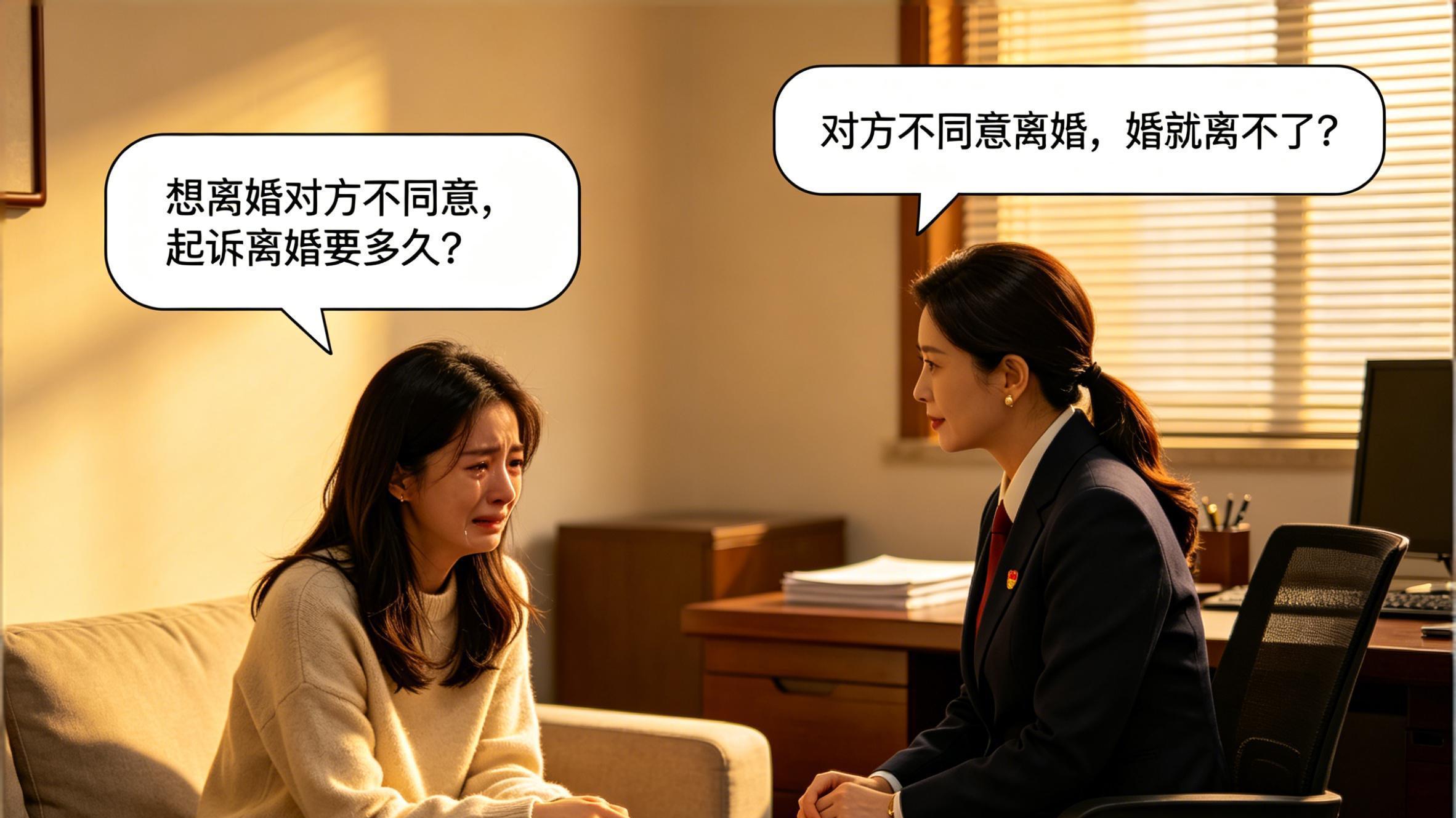 想离婚对方不同意，起诉离婚要多久