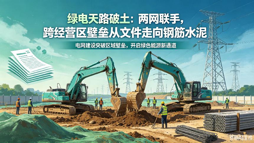 绿电天路破土：两网联手，跨经营区壁垒从文件走向钢筋水泥