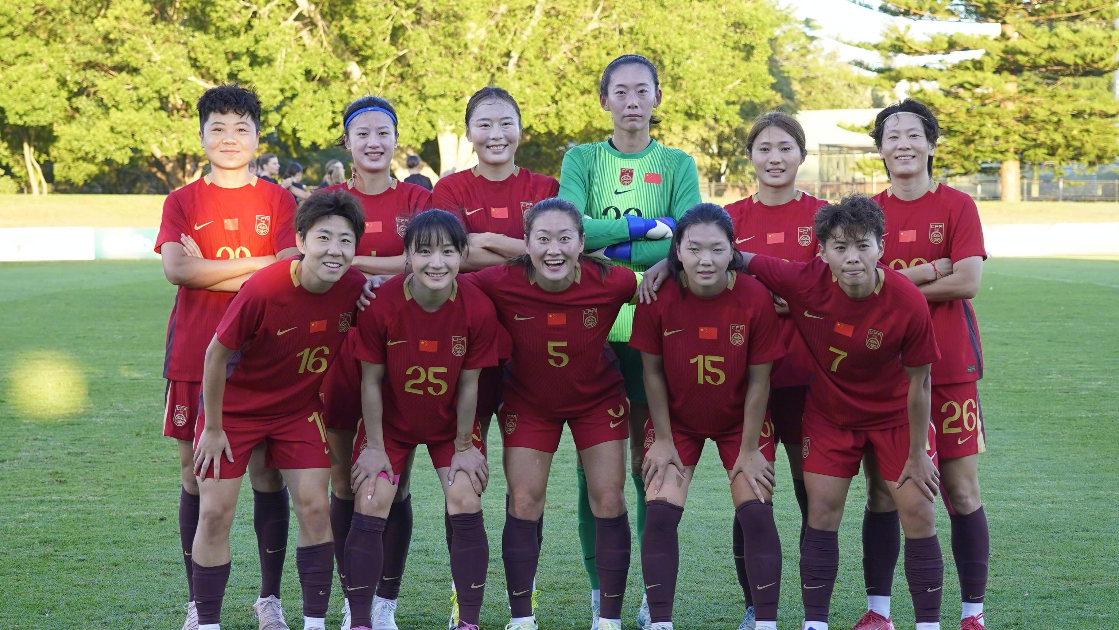 8-1！中国女足火力全开！热身赛胜澳超球队