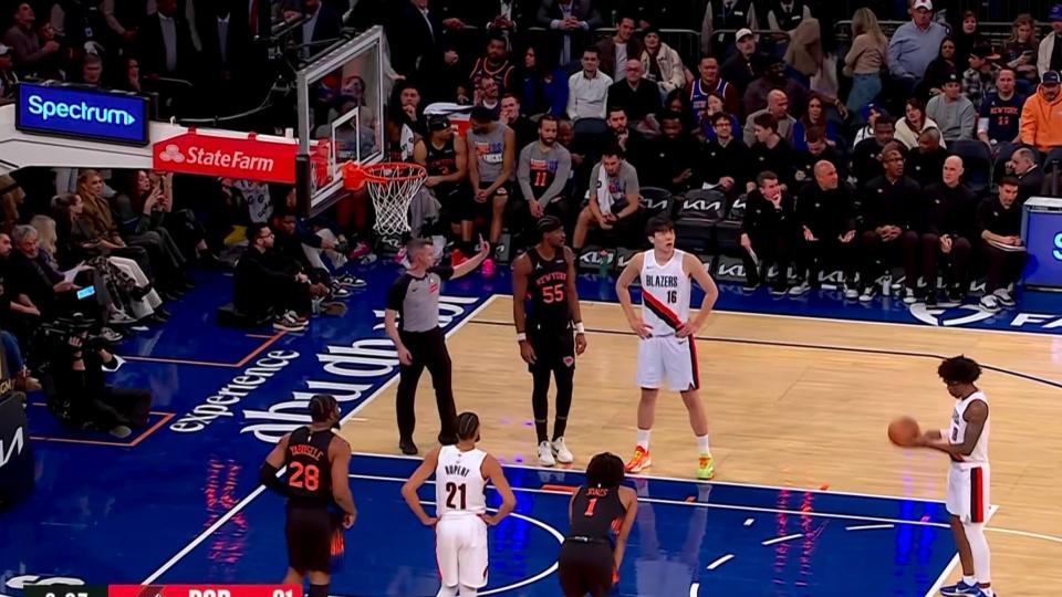 斯普利特落后30分才想起杨瀚森，0投0分0板太刺眼！