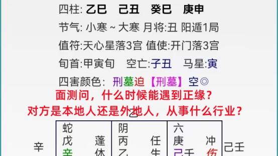 阿进奇门：什么时候能遇到正缘？对方是本地人还是外地人、从事什么行业？