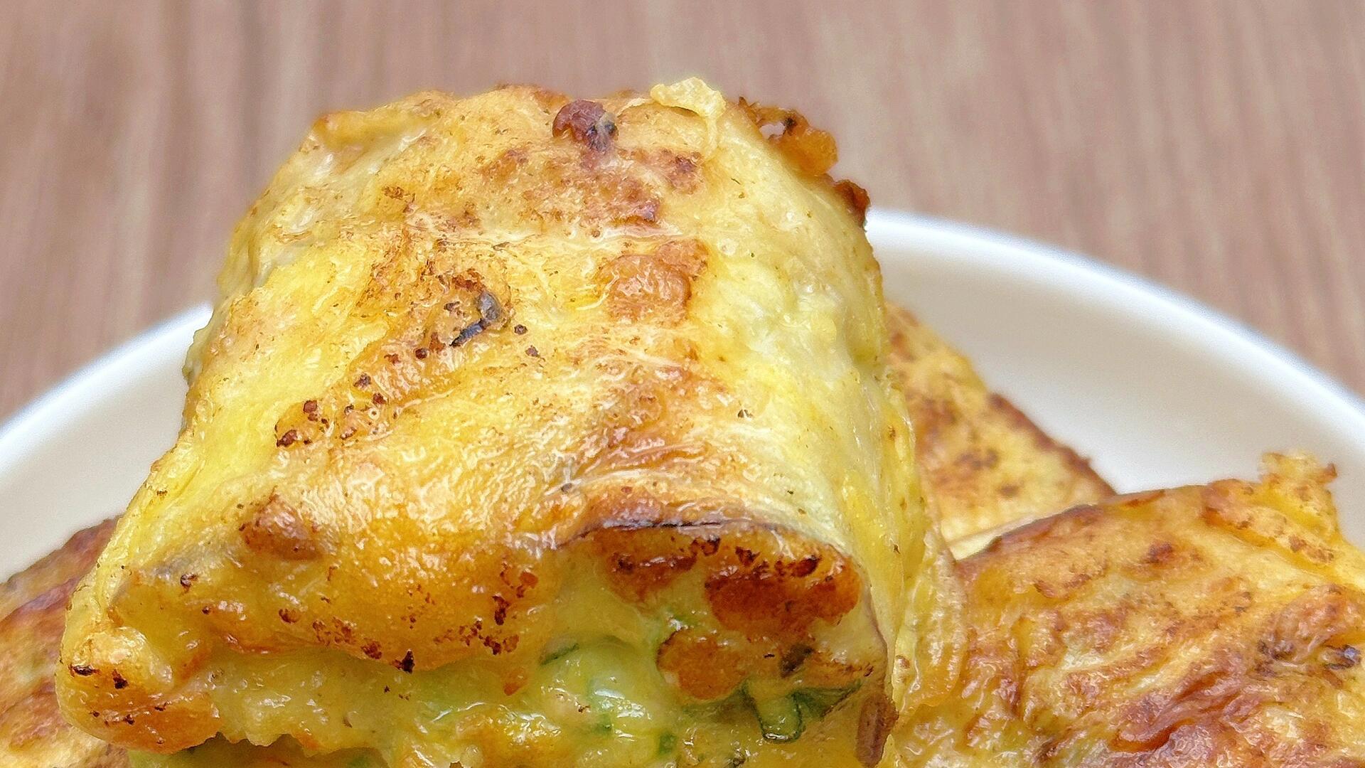 肉沫茄子卷：外酥里嫩，一口爆汁的低脂美味