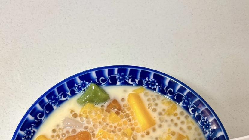 自制芒果芋圆西米露，Q弹香甜超简单，夏日解暑必备！