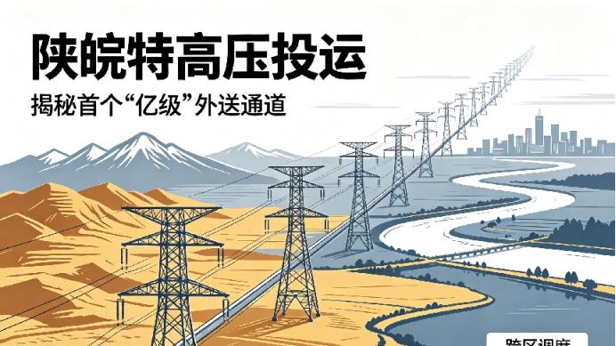 陕皖特高压投运，揭秘首个“亿级”外送通道