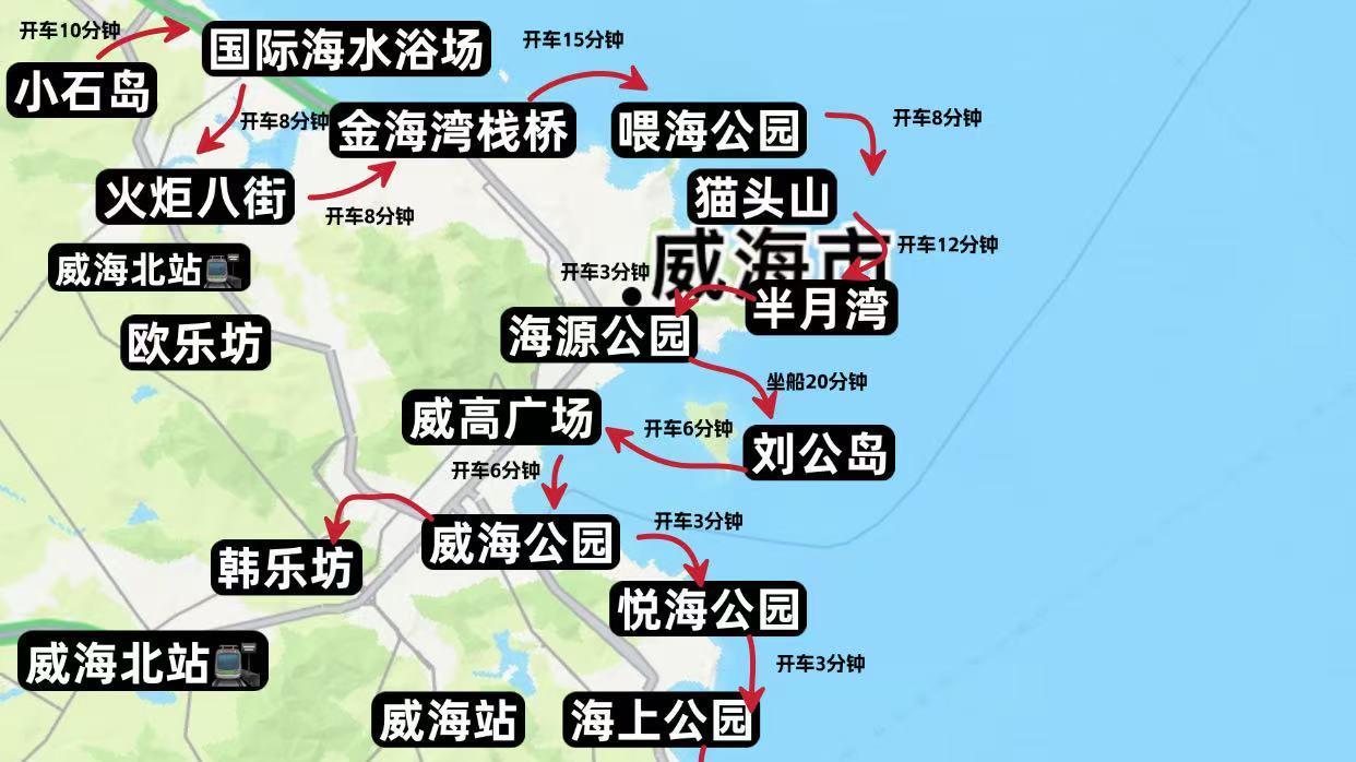 冬天去威海不看地图真的会难受