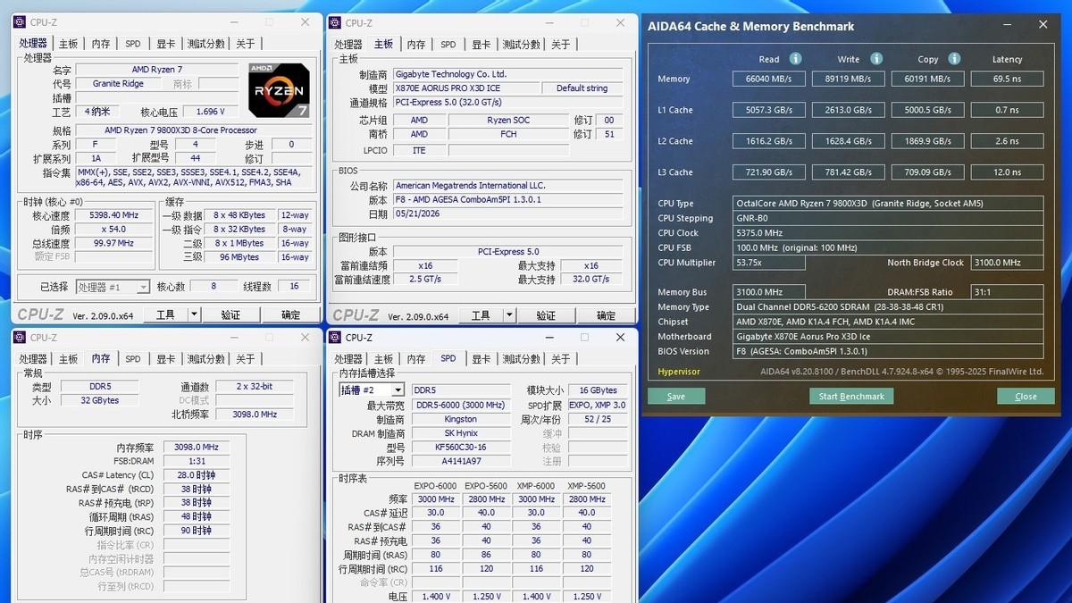 技嘉X870E X3D电竞冰雕主板，这才是AM5主板的完全体