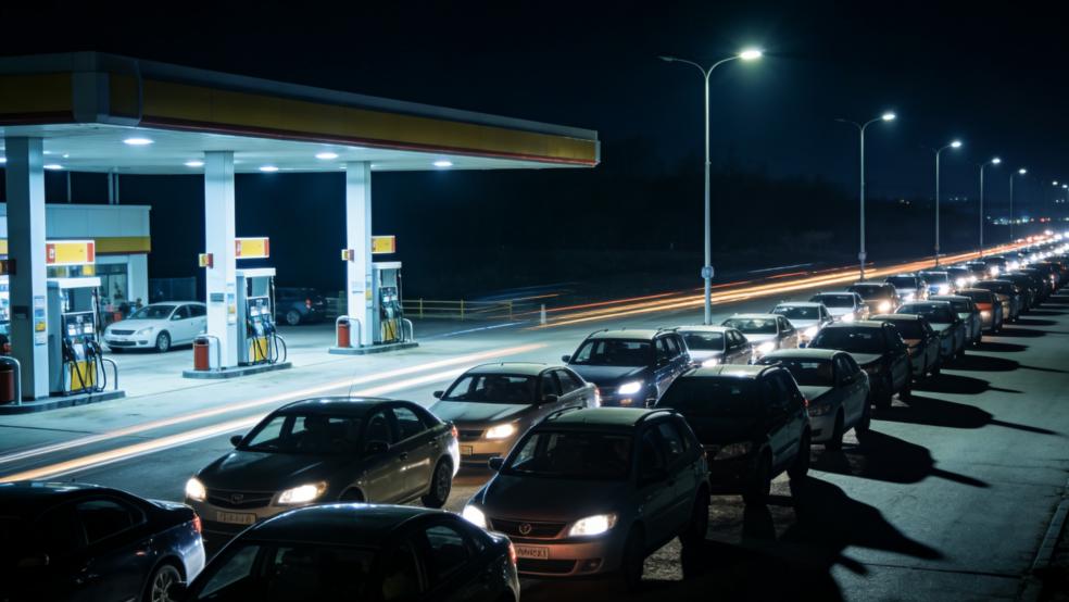 加油站排百米长队！再打钱包撑不住了