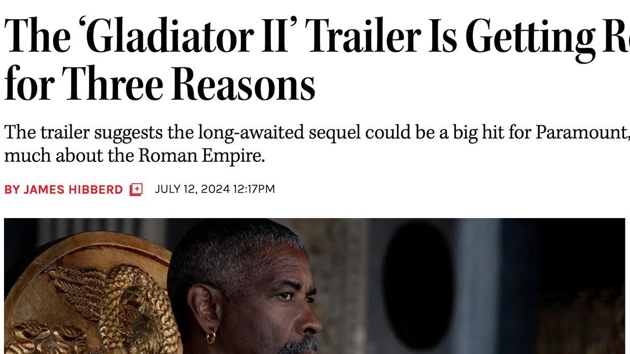 希伯德预估《角斗士》的口碑，斯科特汲取了《银护》的精髓