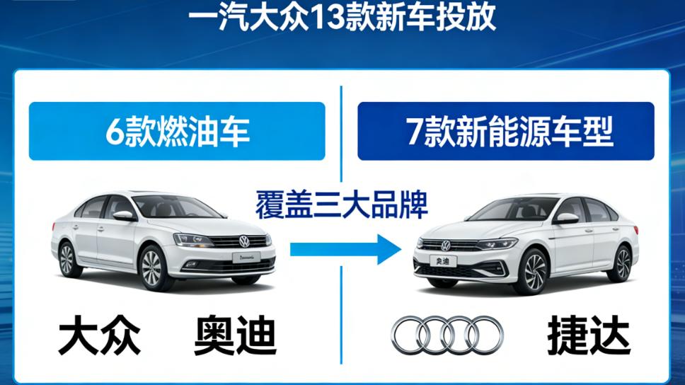 13款新车投放 一汽大众的破局而非内卷