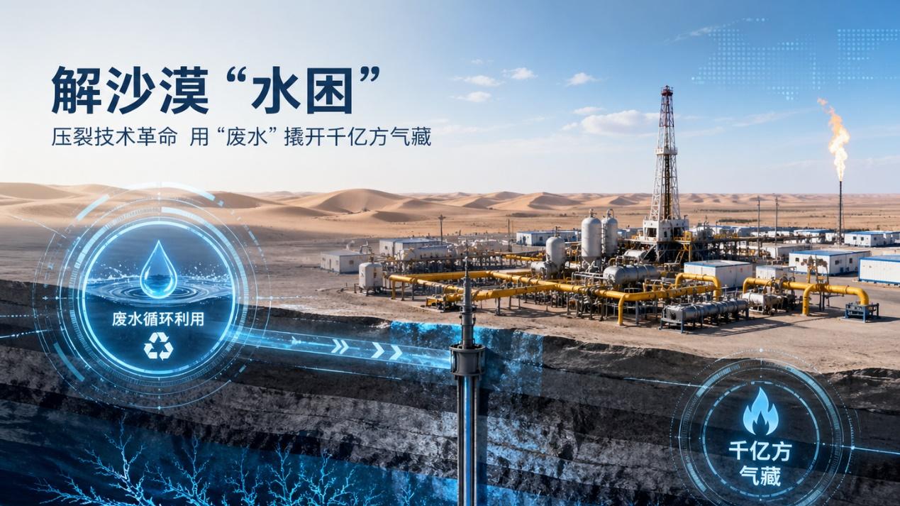 解沙漠水困：苏里格气田压裂技术革命，用“废水”撬开千亿方气藏