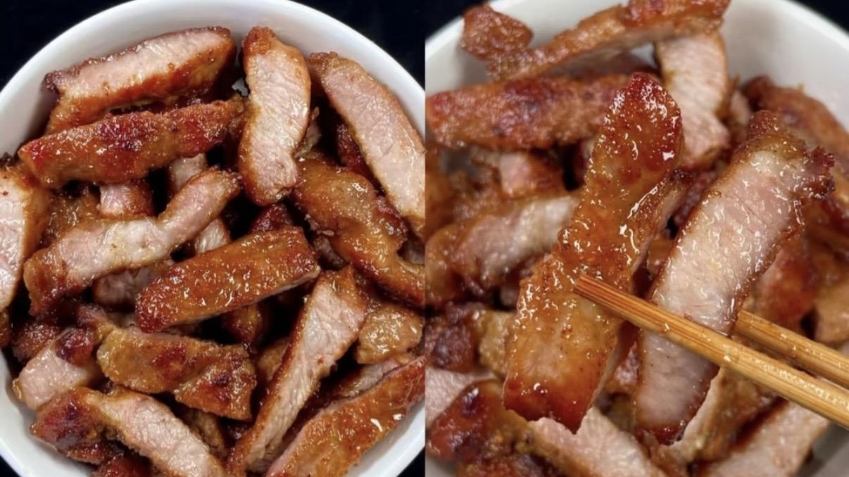 一口爆汁的香煎梅花肉秘方