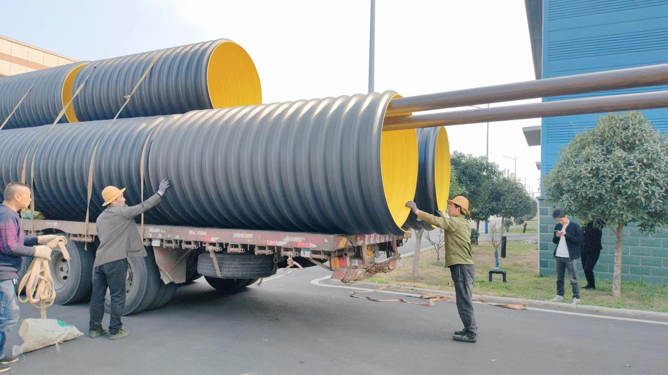 HDPE钢带波纹管守护地下管网防塌陷