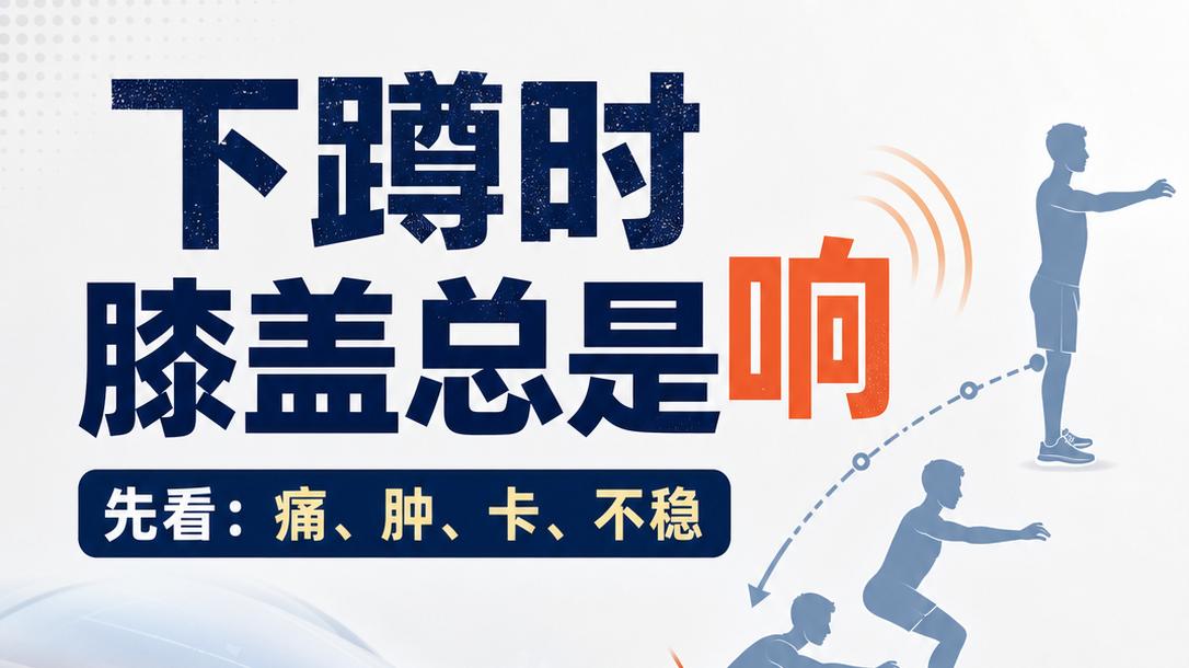 能量健康科普：膝盖下蹲时总是响，到底要不要紧？
