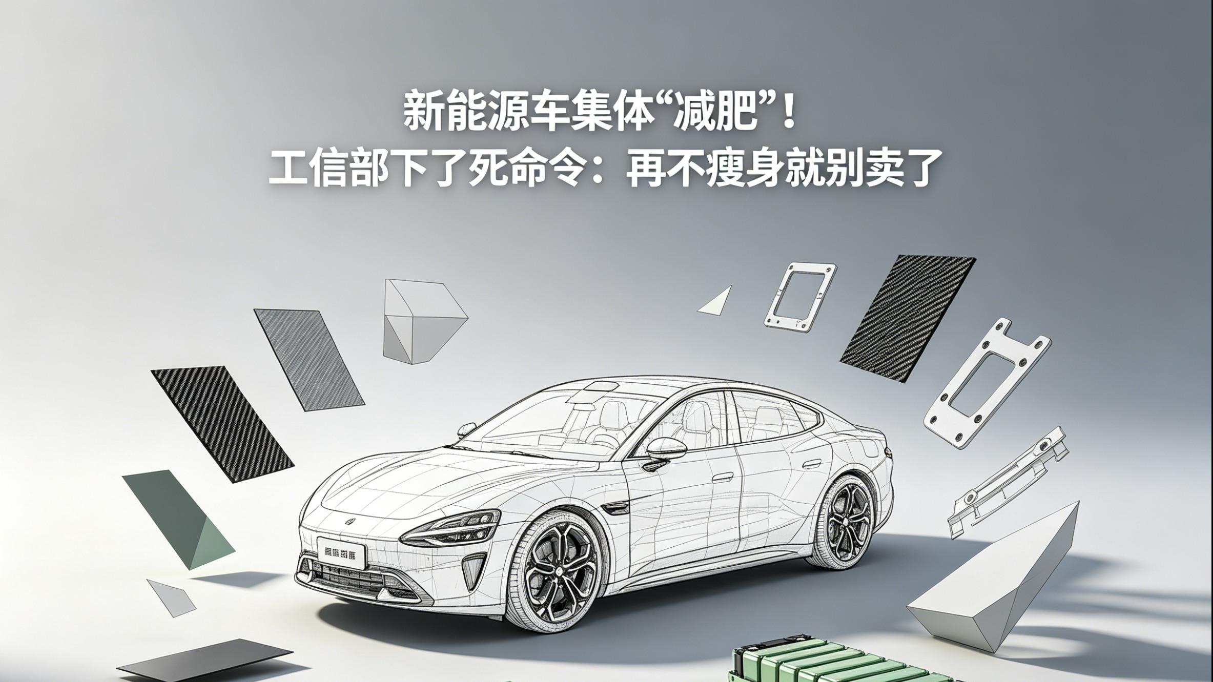 新能源车集体"减肥"！工信部下了死命令：再不瘦身就别卖了