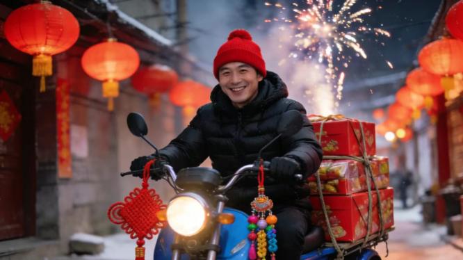 灶火温软，锂电相伴——小年至，愿你骑行皆顺遂，团圆不缺席