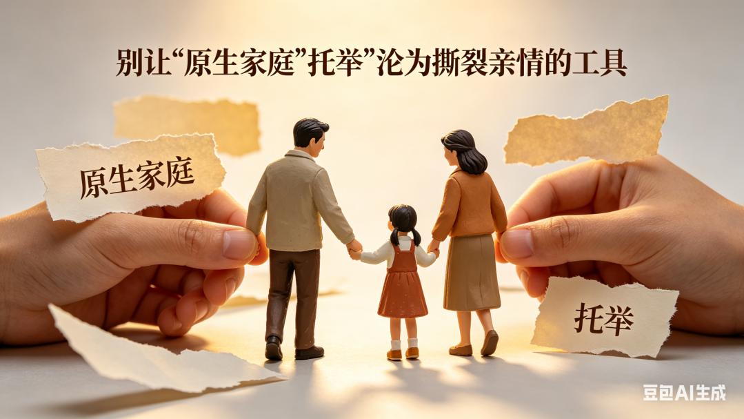 警惕片面叙事：别让“原生家庭”“托举”沦为撕裂亲情的工具