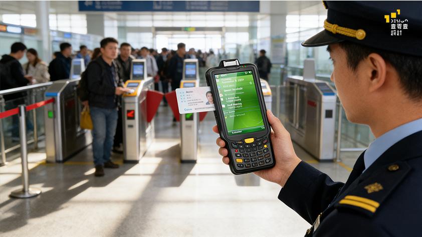 身份证核验手持终端PDA工业设计全解析，壹零壹工业设计