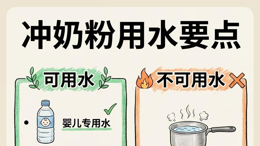 冲奶粉用水指南，新手爸妈收藏！这几种水别碰
