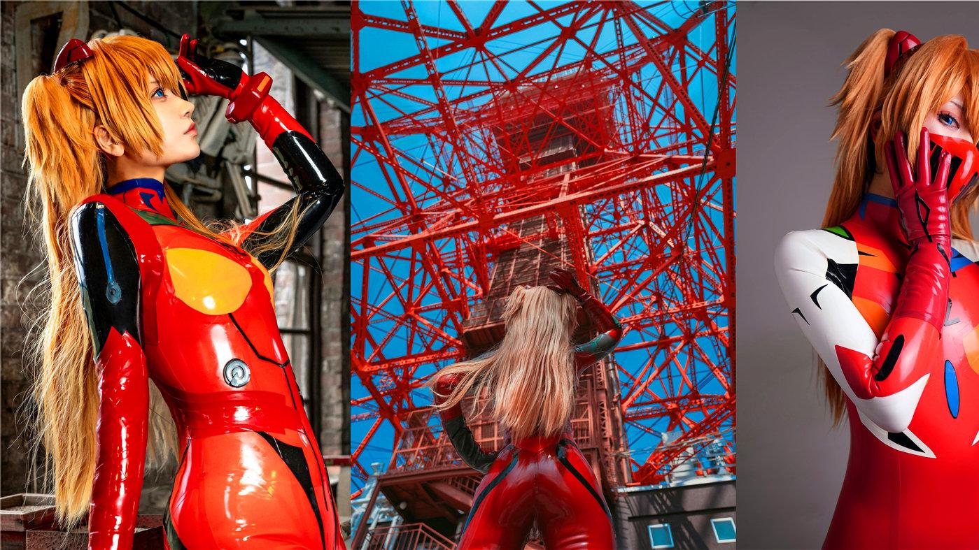 Coser扮演《新世纪福音战士》充气版明日香，网友：怪可爱的