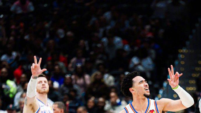 雷霆豪取11连胜，送给奇才15连败！SGA40分7助，40次30+并列第一