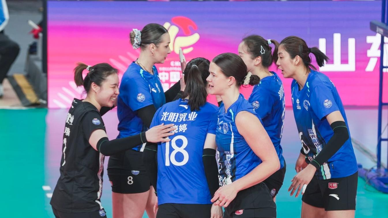 3-0，蔡斌率上海女排，半决赛完胜山东，兵强马壮，3人得分双数！