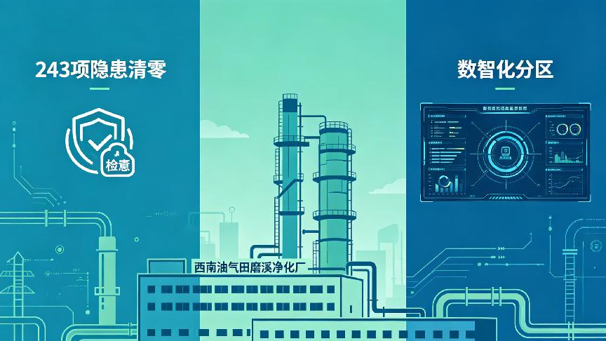 从243项隐患清零到数智化分区：西南油气田磨溪净化厂筑能源防线