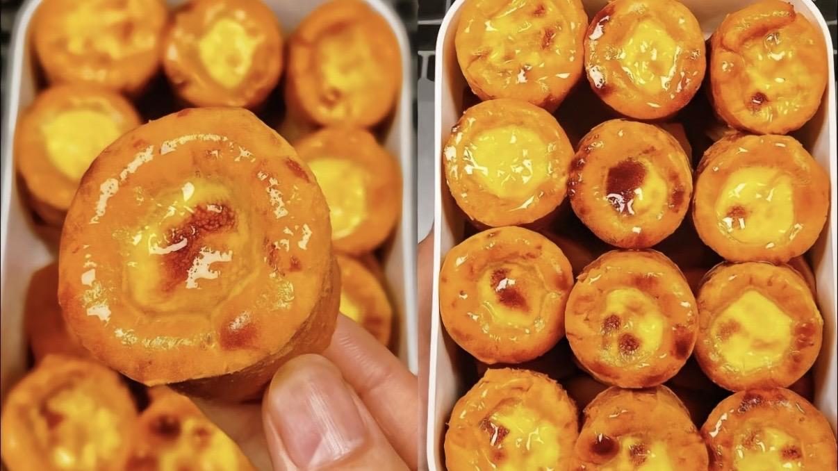 迷你红薯蛋挞一口一个嫩滑