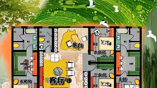 实诚570㎡布局不敷衍，炉火纯青的T字型一进院，高端乡土味，最懂女人心！