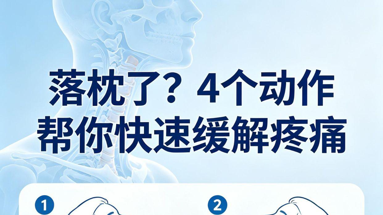 落枕了？4个动作帮你快速缓解疼痛