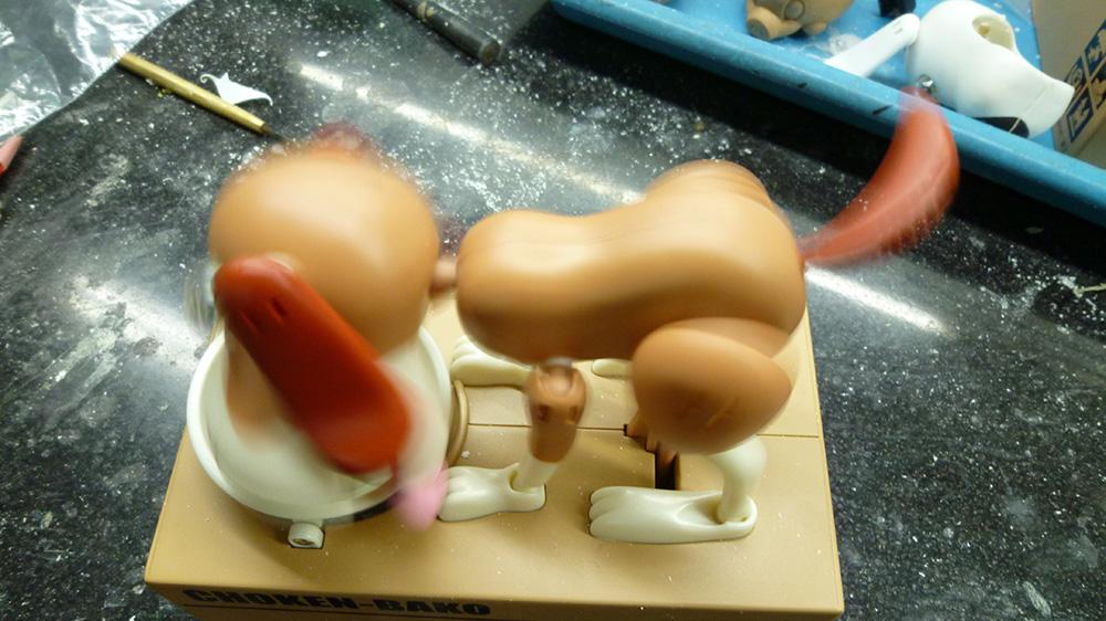 玩具狗手板加工案例-齐乐手板