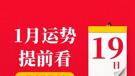 【每日运势】2026年1月19日生肖运势丨偏财运最好的生肖（五行穿衣在最后）