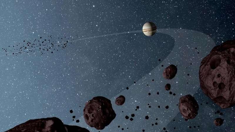 斯巴鲁望远镜揭示木星特洛伊小行星的色彩谜团