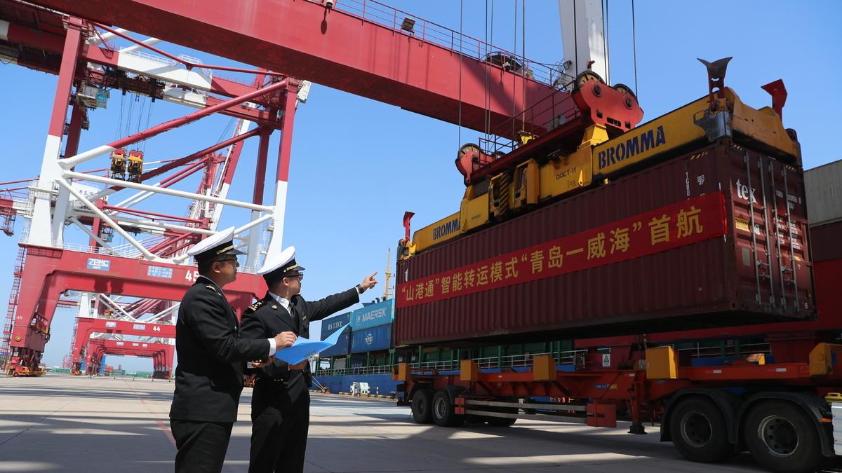 双向贯通！“山港通”智能转运进口模式正式开通