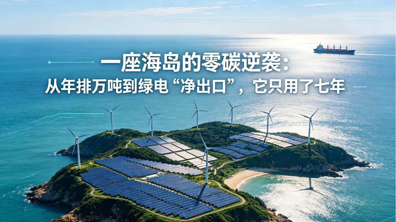 一座海岛的零碳逆袭：从年排万吨到绿电“净出口”，它只用了七年
