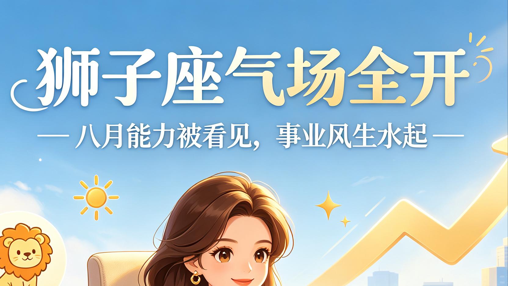 八月事业开挂：狮子、天蝎、摩羯、水瓶，搞事业一路顺风顺水