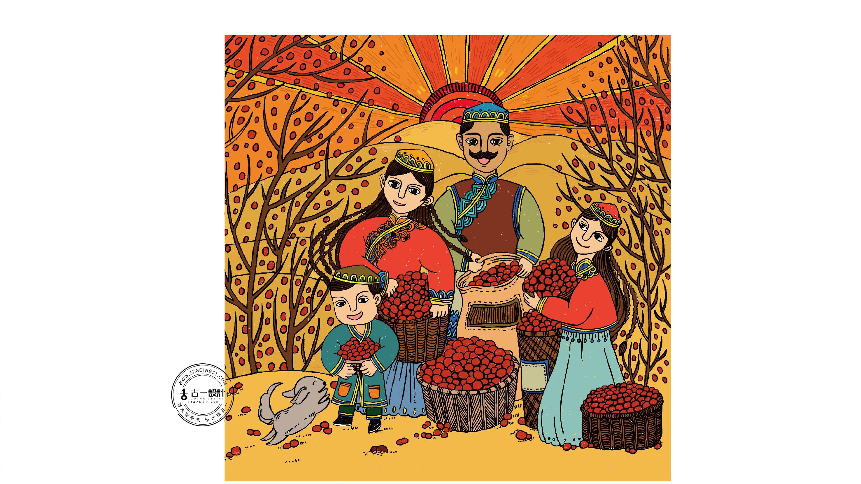 颐和果园羌芜红枣包装设计, 学古创意特产包装设计案例