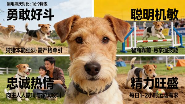 刚毛猎狐梗：从猎场勇士到家庭挚友的传奇之旅