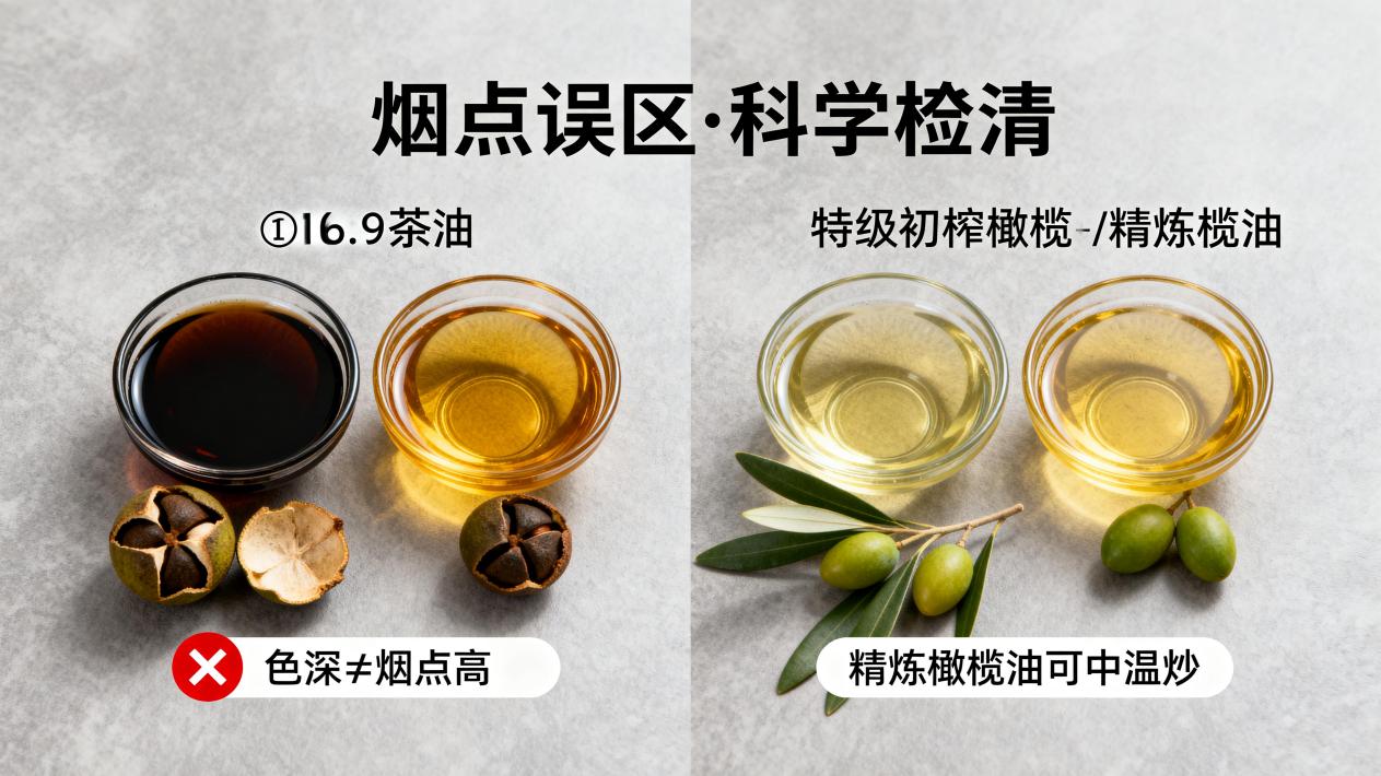 瓦子坪山茶油知识分享：烟点是什么？山茶油烟点有多高？