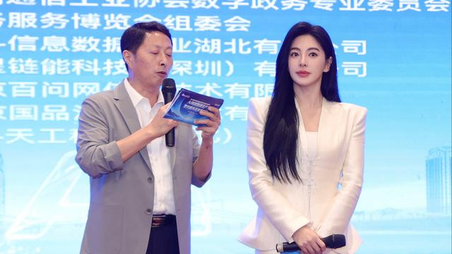 张雨绮女士主持第九届政务服务博览会暨数字经济发展峰会