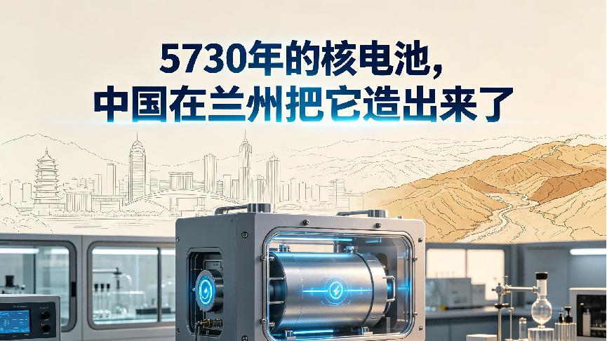 5730年的核电池，中国在兰州把它造出来了