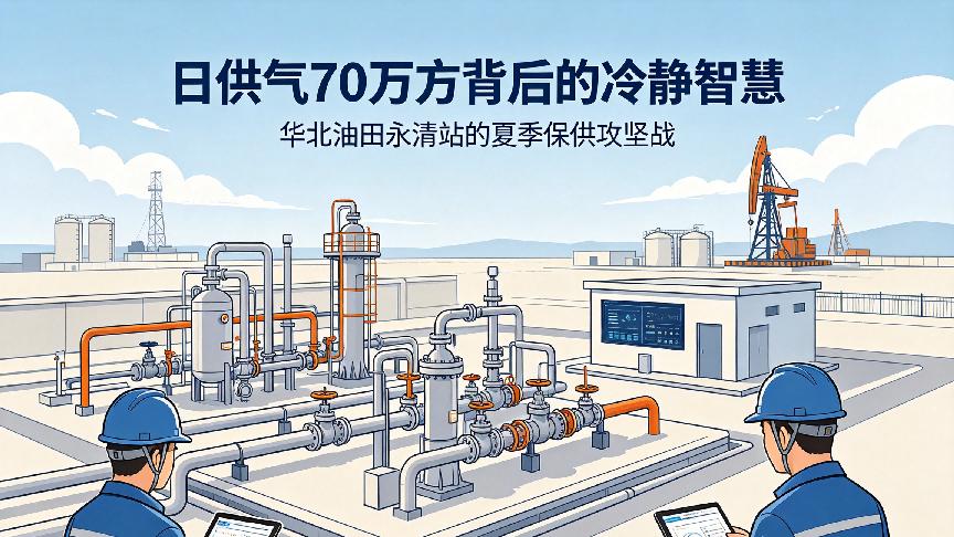 日供气70万方背后的冷静智慧：华北油田永清站的夏季保供攻坚战