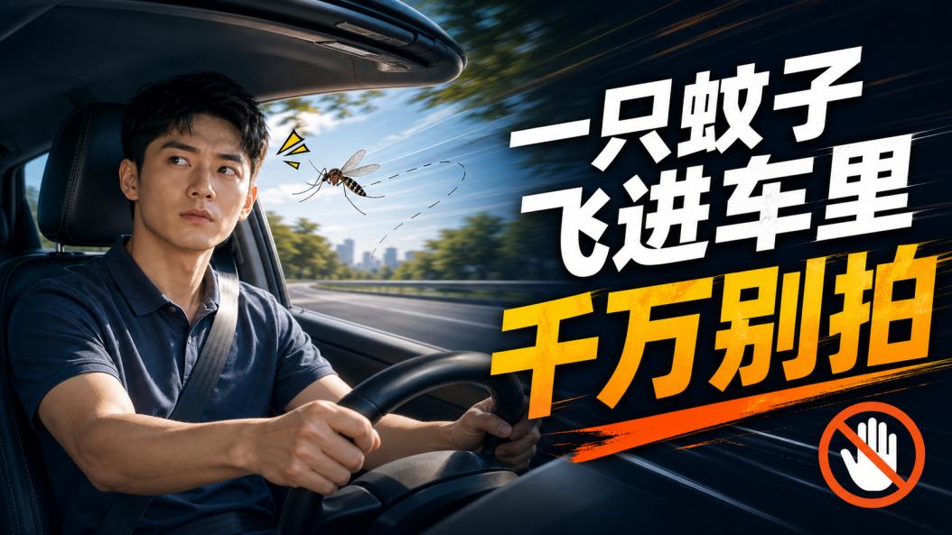 夏天开车，车里飞进来蚊子怎么办？千万别拍，这样处理才稳！